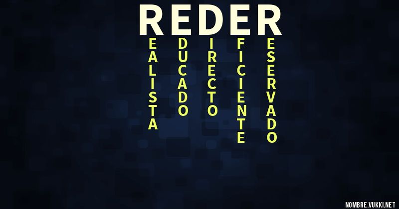 Acróstico reder
