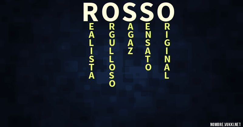 Acróstico rosso