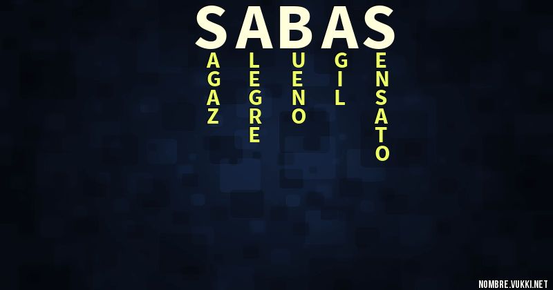 Acróstico sabas