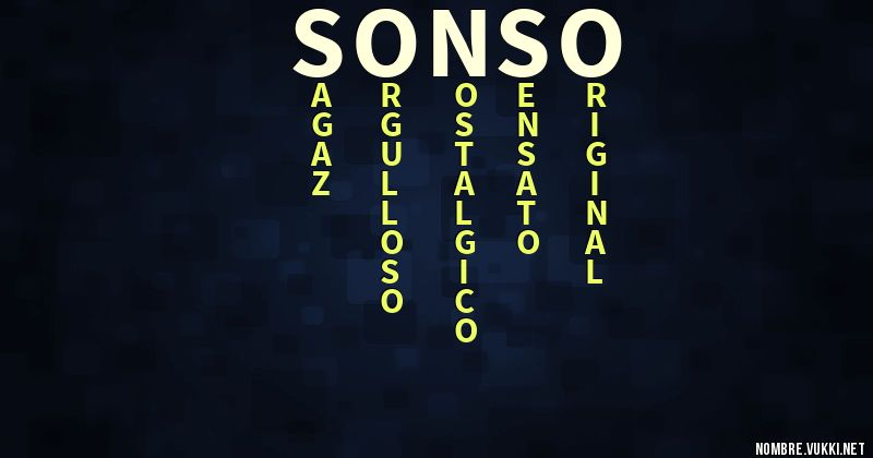 Acróstico sonso