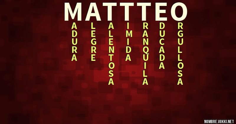 Acróstico mattteo