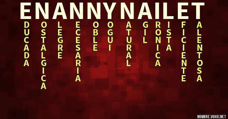 Acróstico enanny nailet