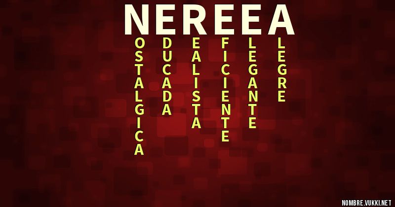 Acróstico nereea
