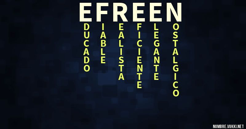 Acróstico efreen