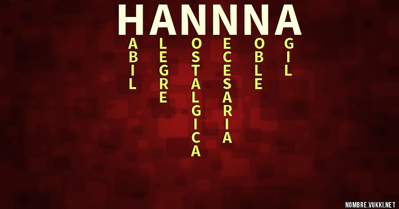 Acróstico hannna