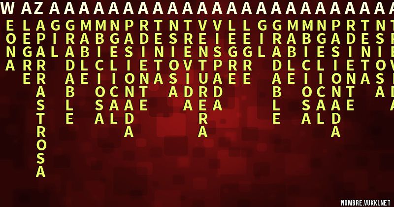 Acróstico wazaaaaaaaaaaaaaaaaaaaaaaaaa