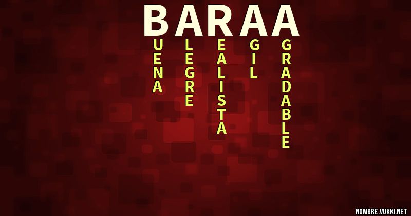 Acróstico bara'a