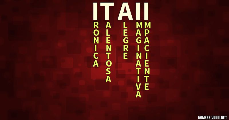 Acróstico itaii