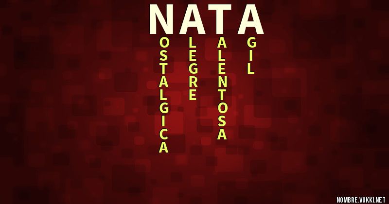 Acróstico ñata