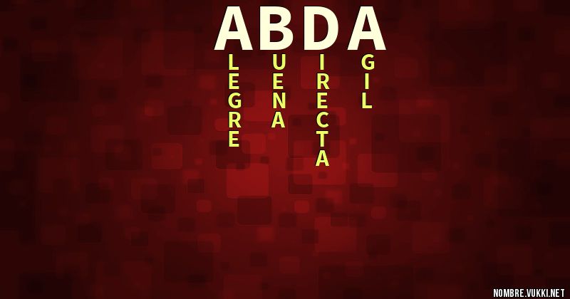 Acróstico abda