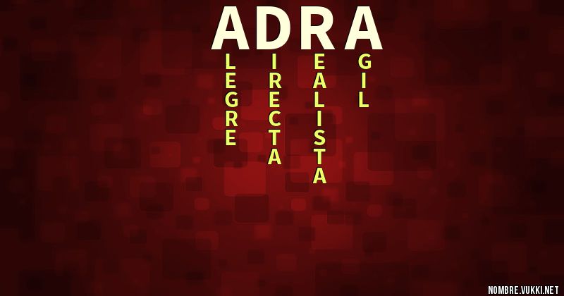Acróstico adra