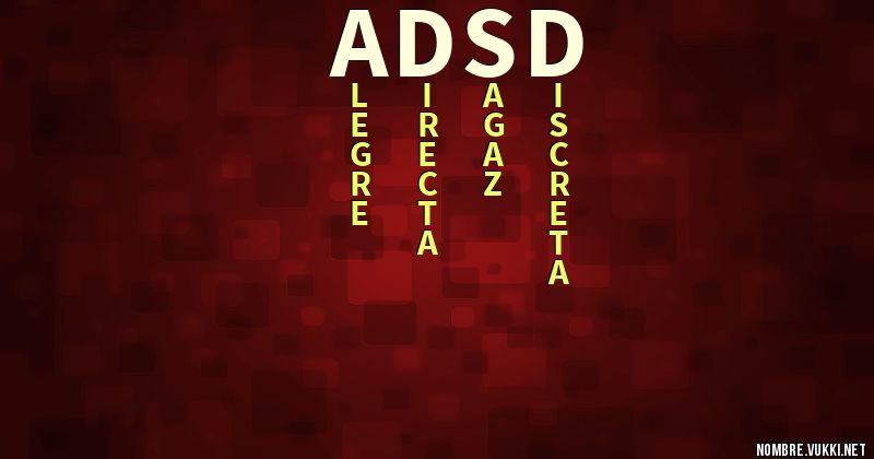 Acróstico adsd