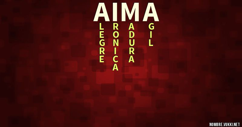 Acróstico aima