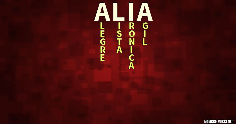 Acróstico alia
