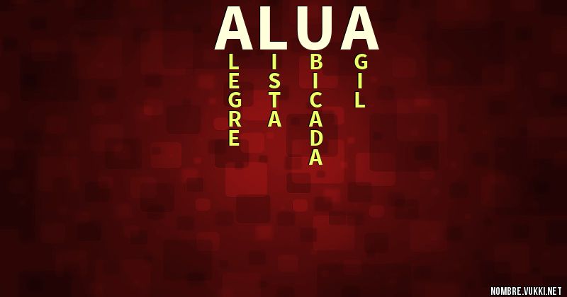 Acróstico alua
