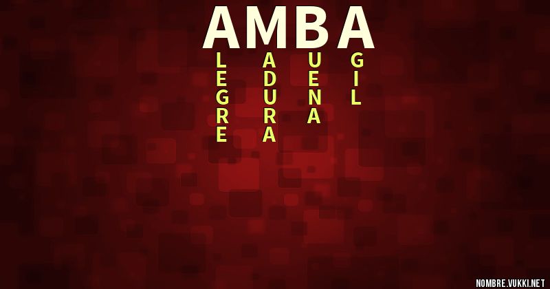 Acróstico amba