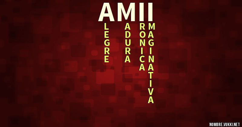 Acróstico amii