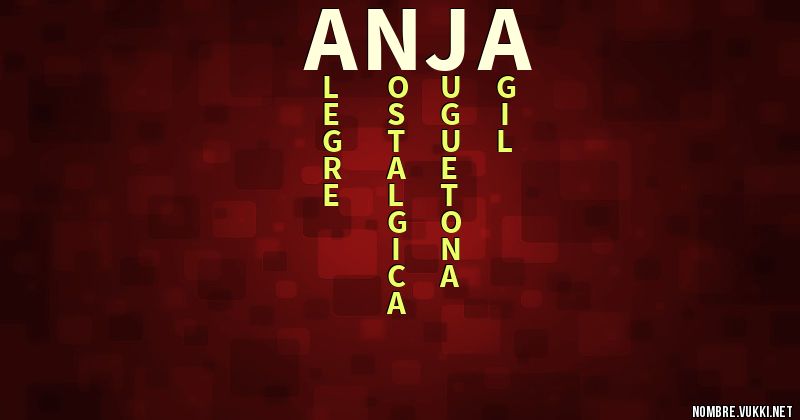 Acróstico anja