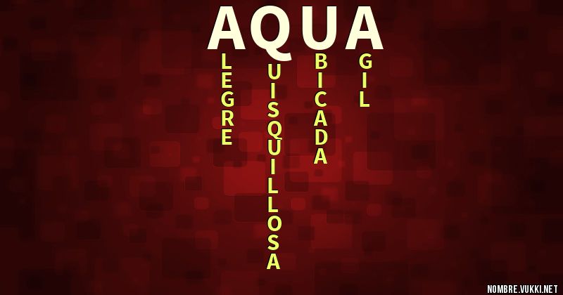 Acróstico aqua