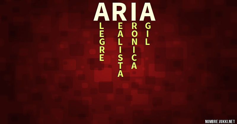 Acróstico aria