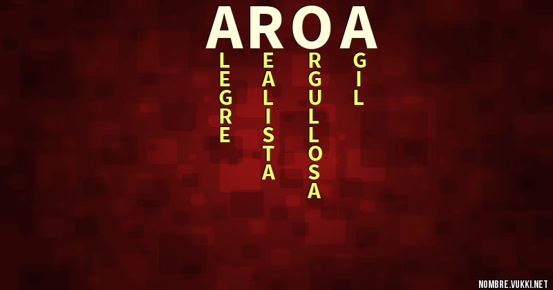 Acróstico aroa