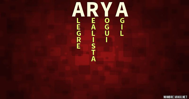 Acróstico arya