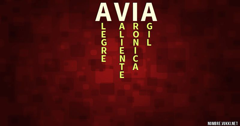 Acróstico avia