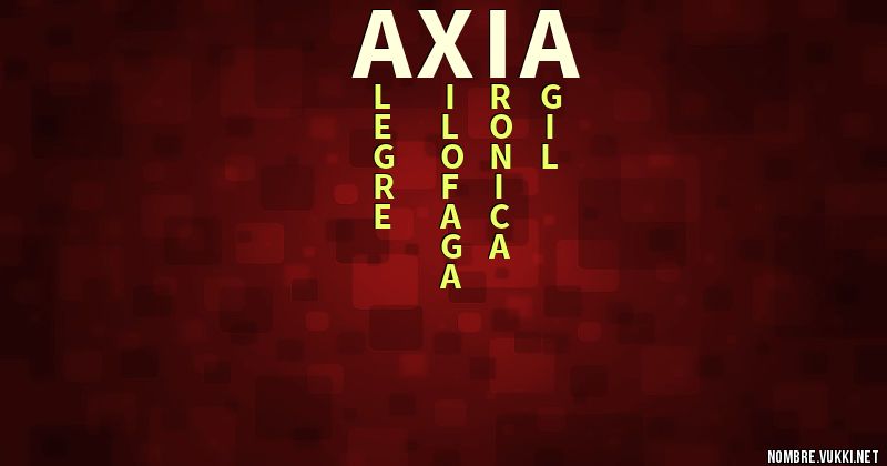 Acróstico axia