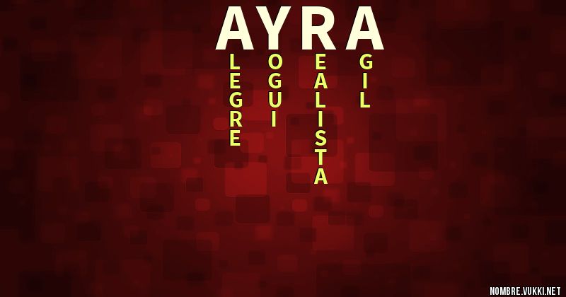 Acróstico ayra