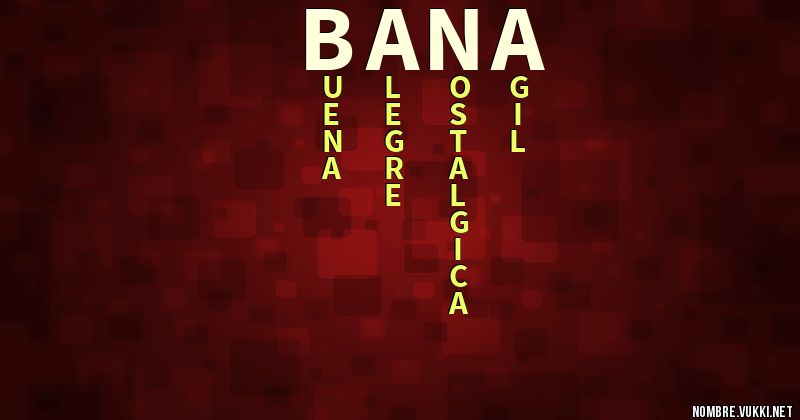 Acróstico bana