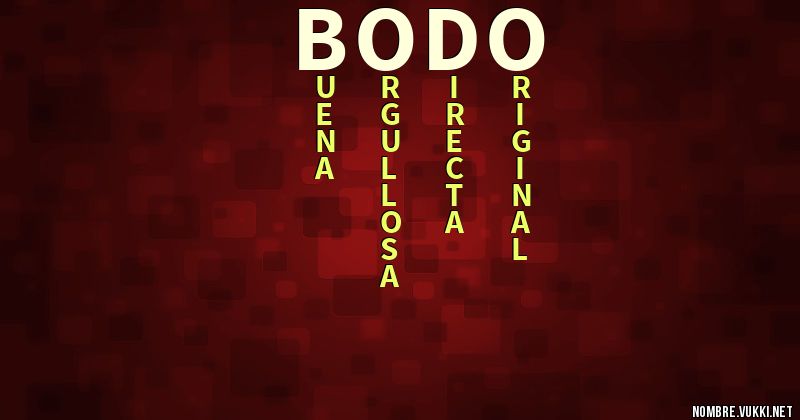 Acróstico bodo