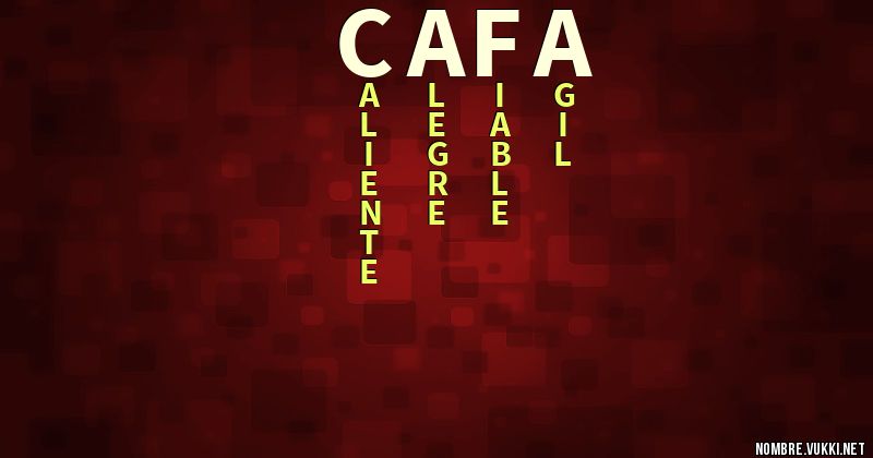 Acróstico cafa