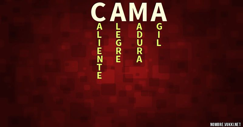 Acróstico cama