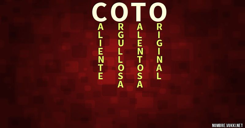 Acróstico coto