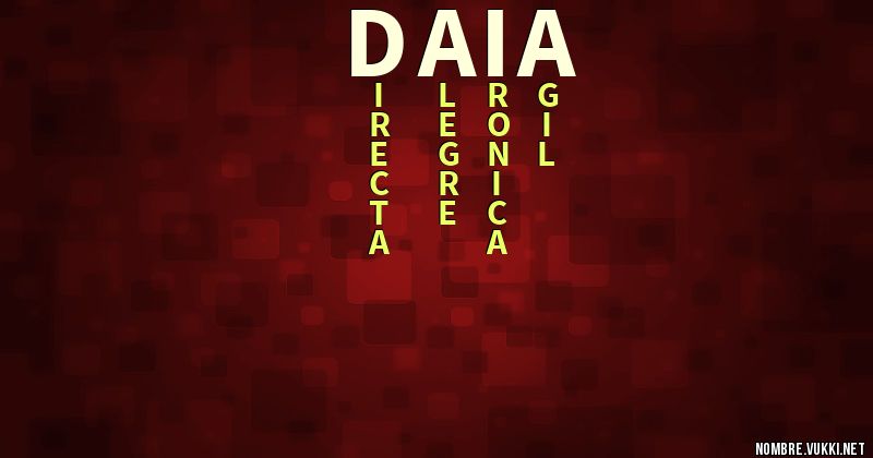 Acróstico daia