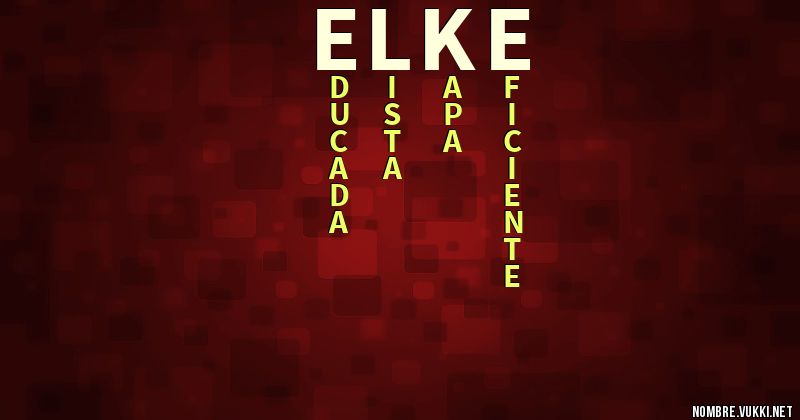 Acróstico elke