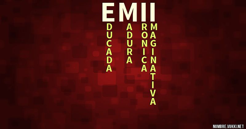 Acróstico emii