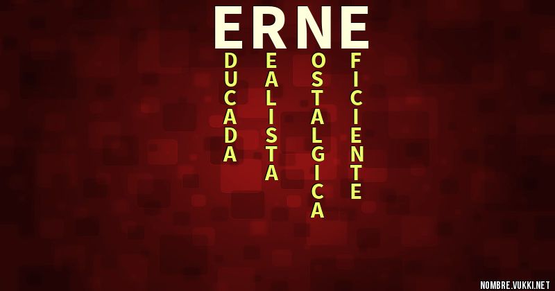Acróstico erne