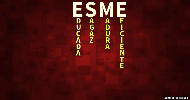 Acróstico esme