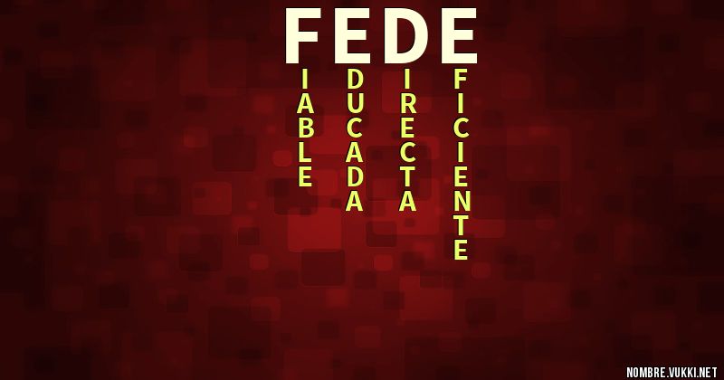 Acróstico fede