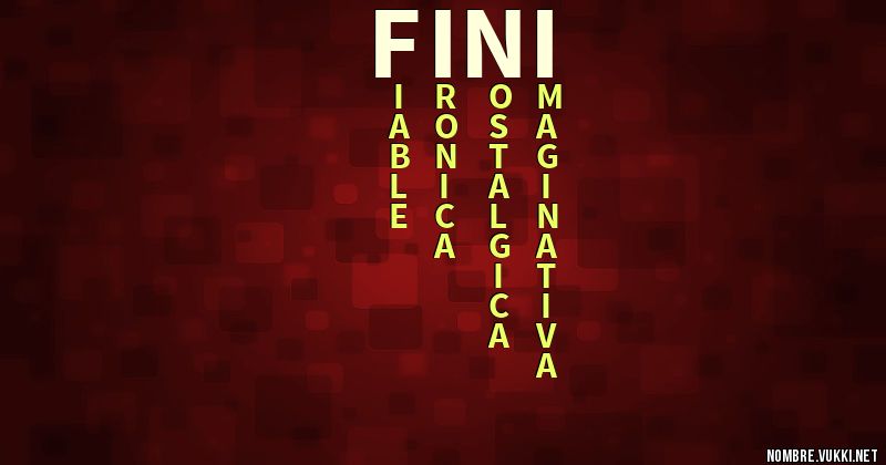 Acróstico fini