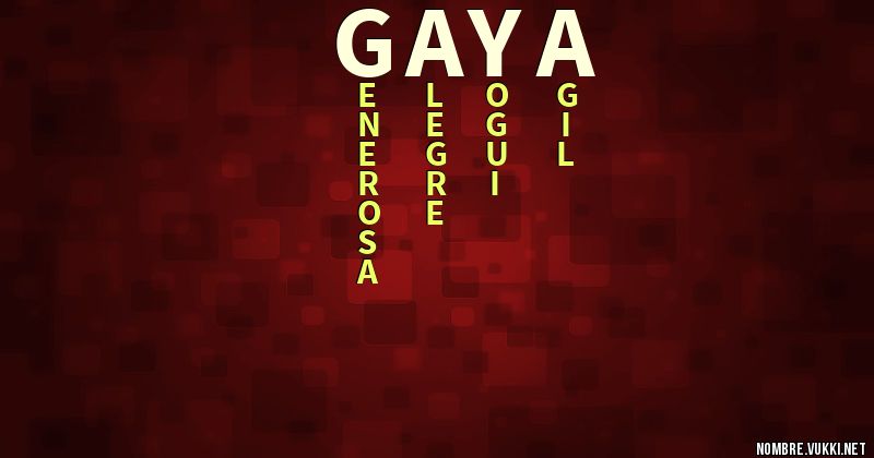 Acróstico gaya