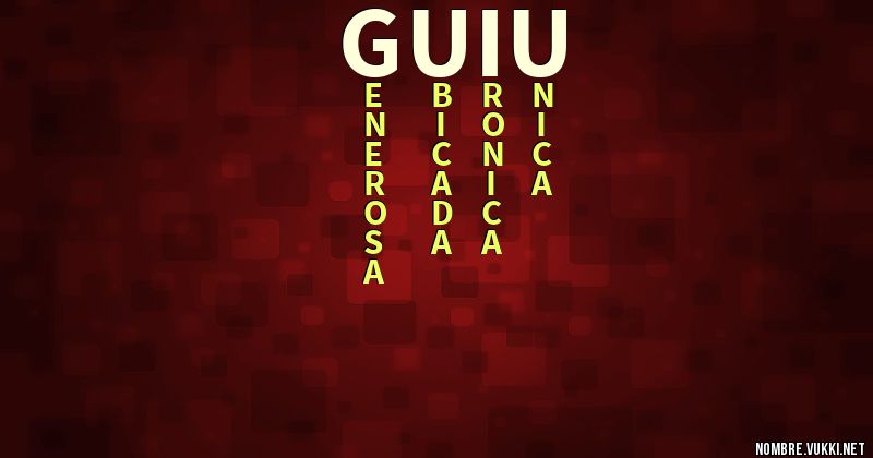 Acróstico guiu