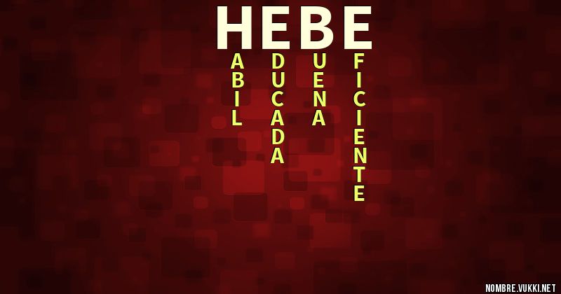 Acróstico hebe!!!!1