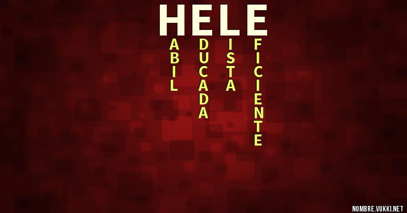 Acróstico hele