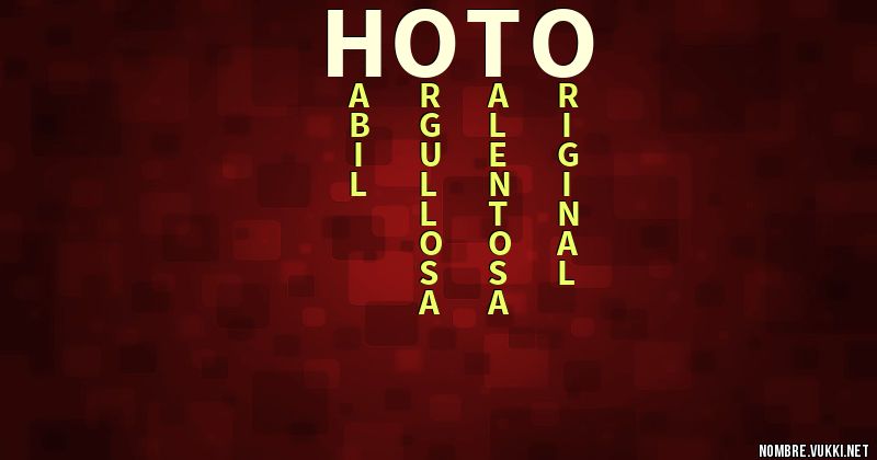 Acróstico hoto
