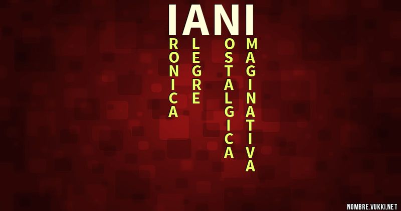 Acróstico iani