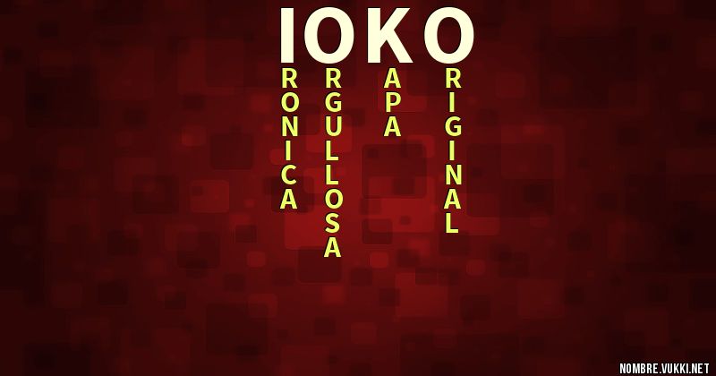 Acróstico ioko