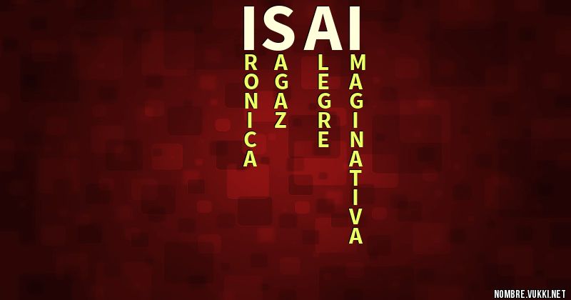Acróstico isaí