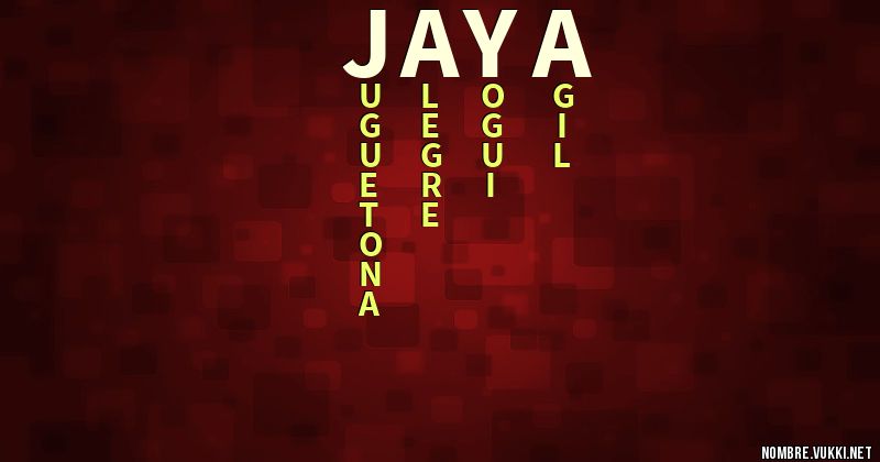 Acróstico jaya